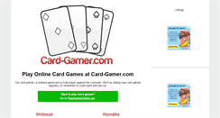 Desktop Screenshot of card-gamer.com